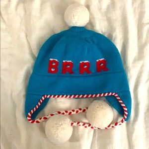 kate spade "brrr" wooo beanie